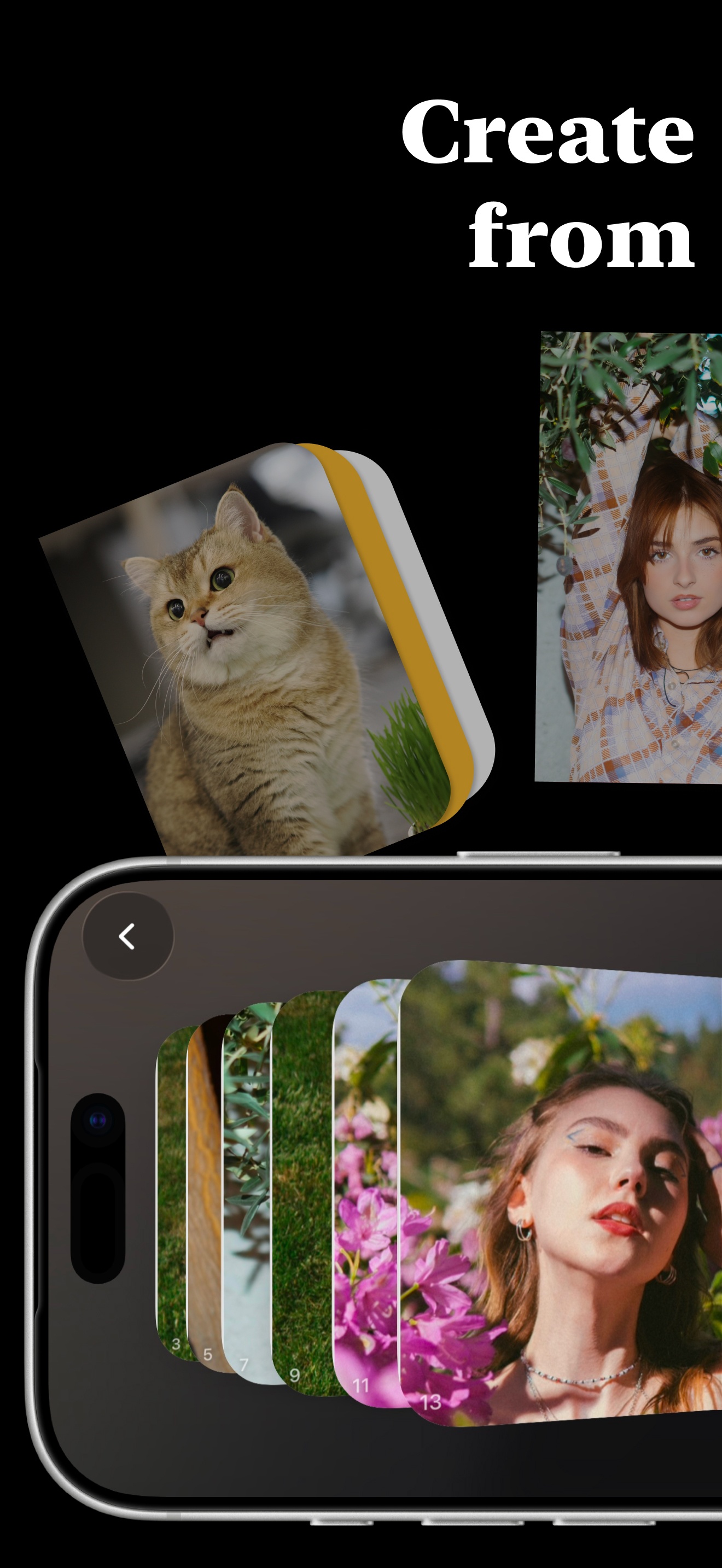 Create custom photo flip books from any album or selection on iPhone